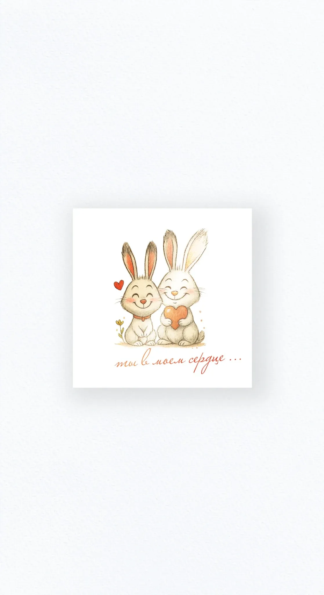 Карточка «Ты в моём сердце…»
