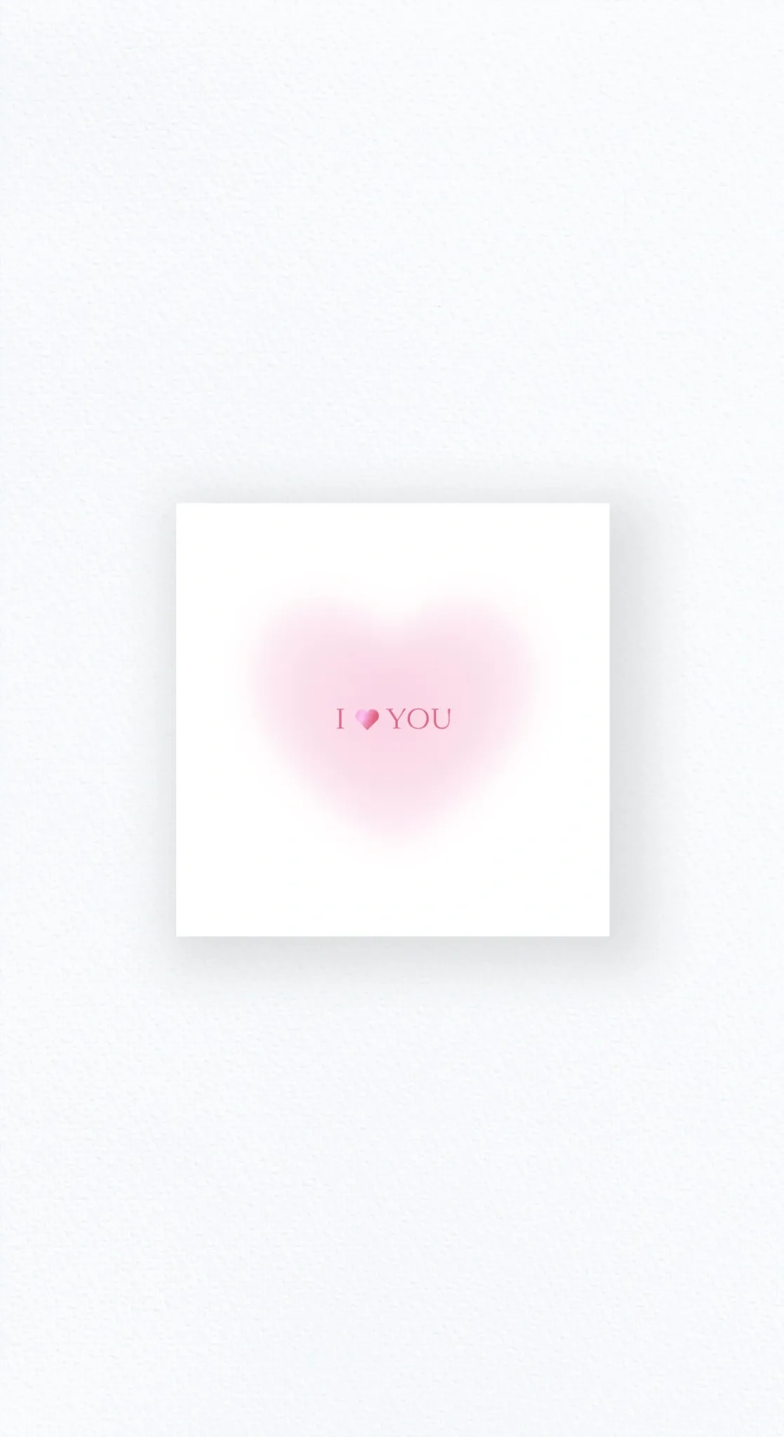 Карточка «I love you»