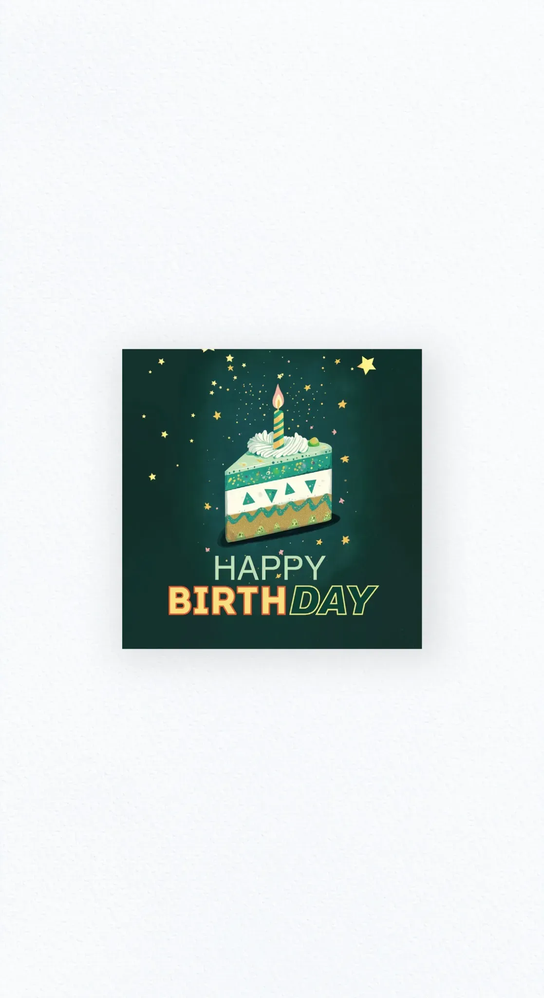 Карточка «HAPPY BIRTHDAY!» №3