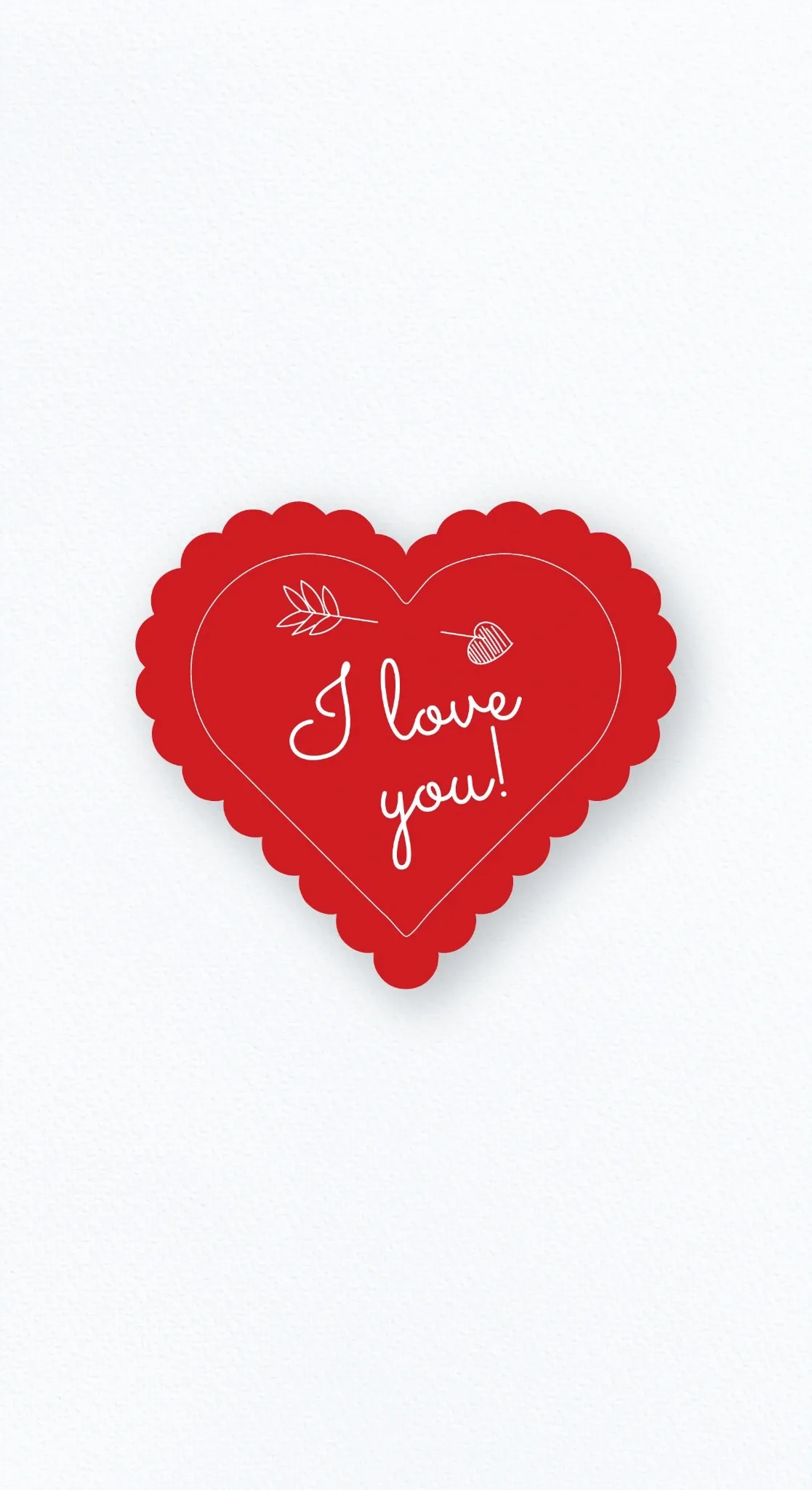 Карточка «I love you!!»
