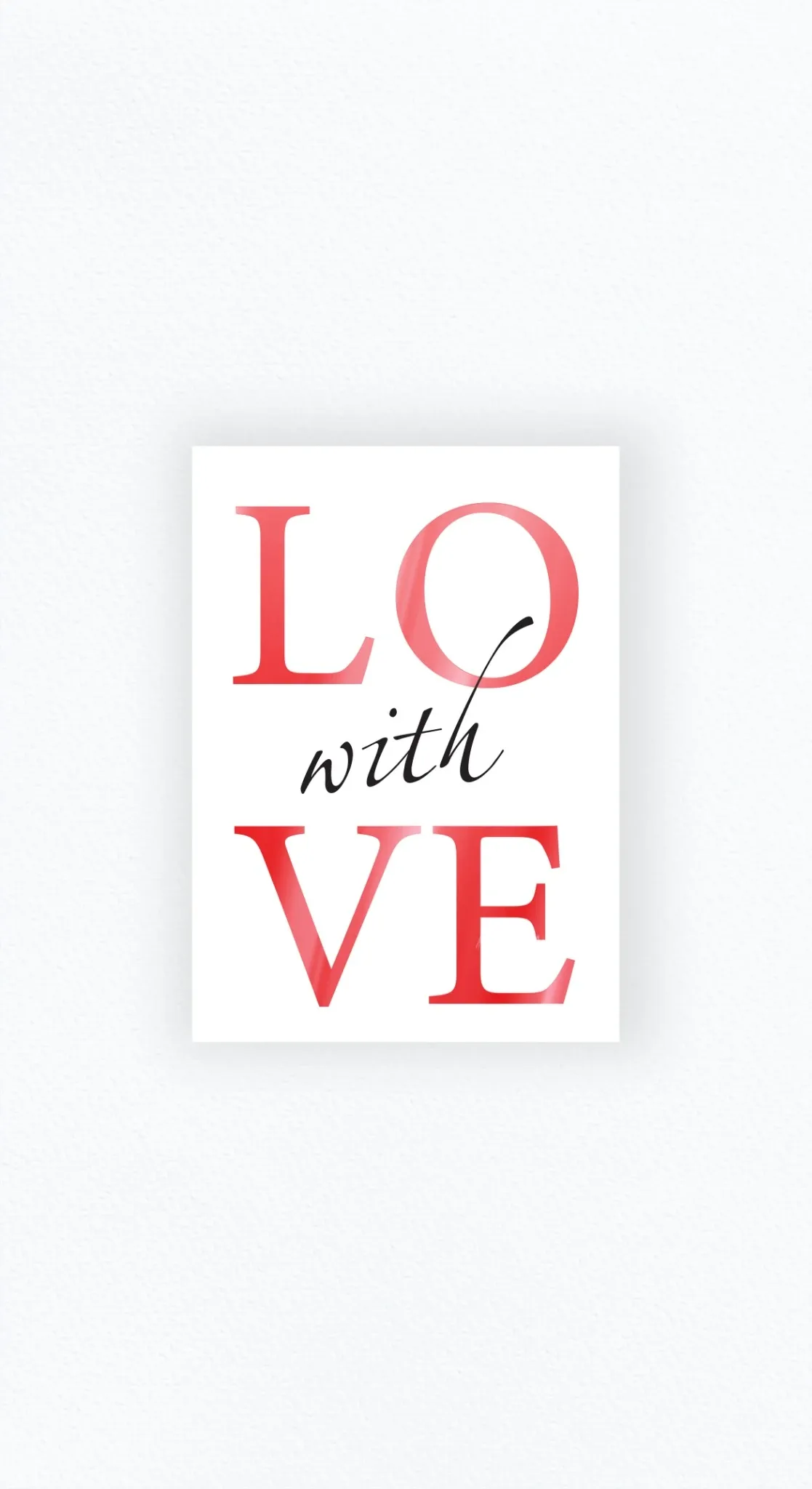 Карточка «Love with you»