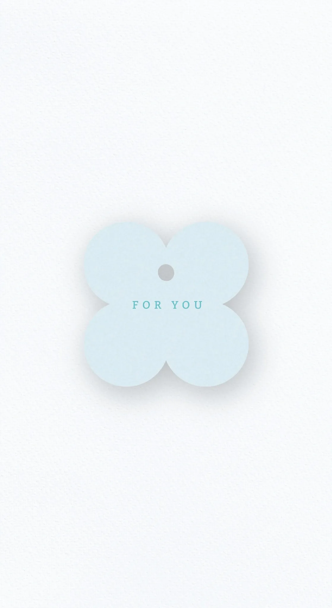 Бирка «For You» цветок
