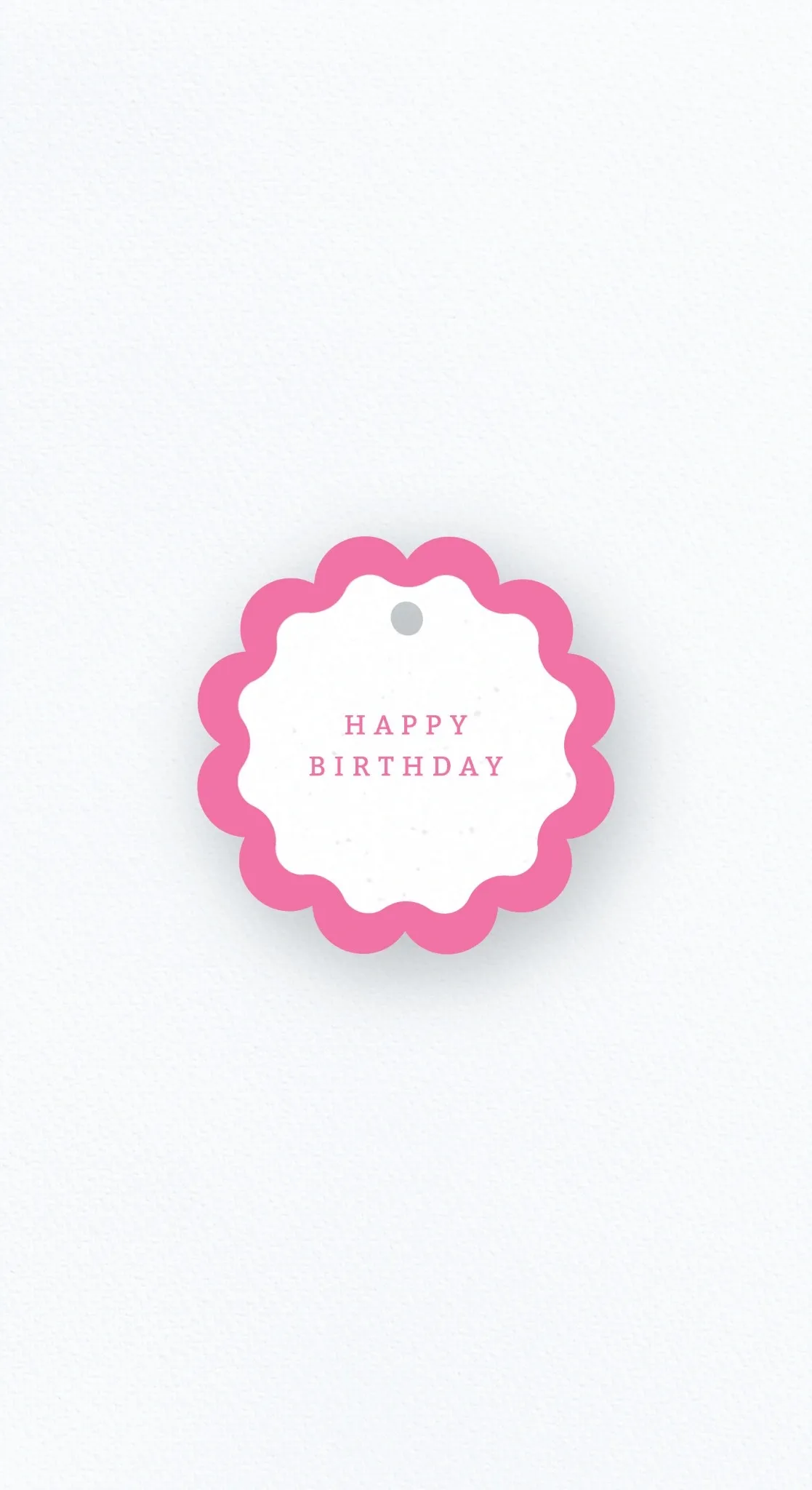 Бирка «Happy Birthday» цветок